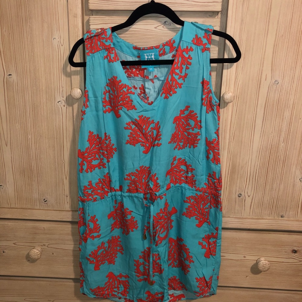 Escapada Living Tie Waist Coral Dress